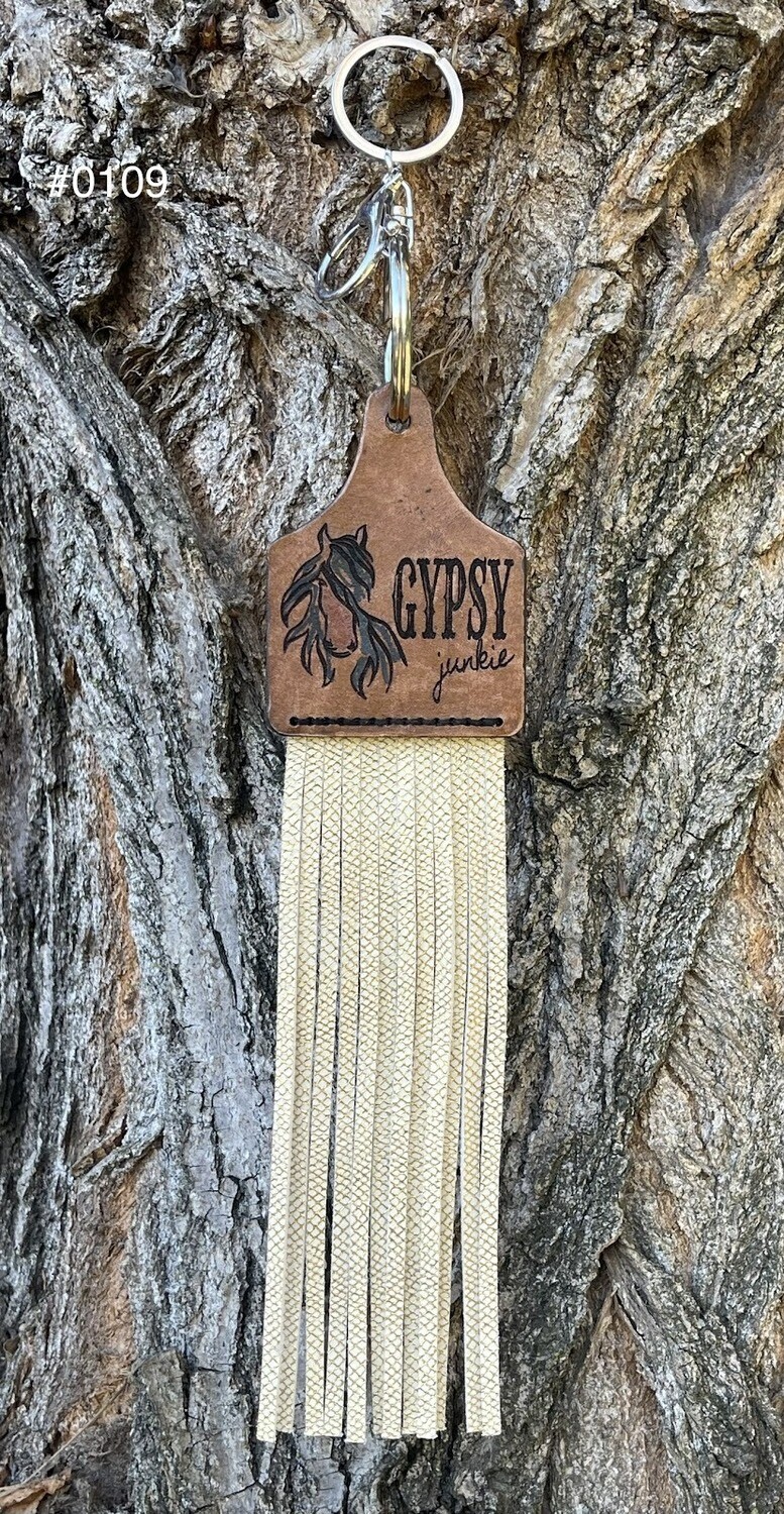 &quot;Gypsy Junkie&quot; Keychain