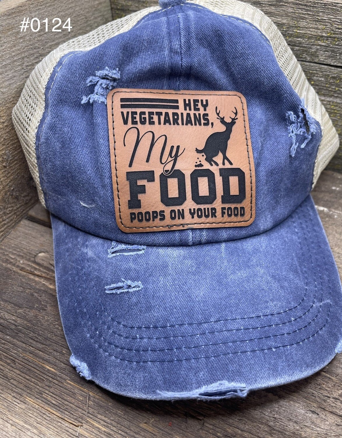 &quot;My Food Poops On Your Food&quot; Criss-
Cross Cap