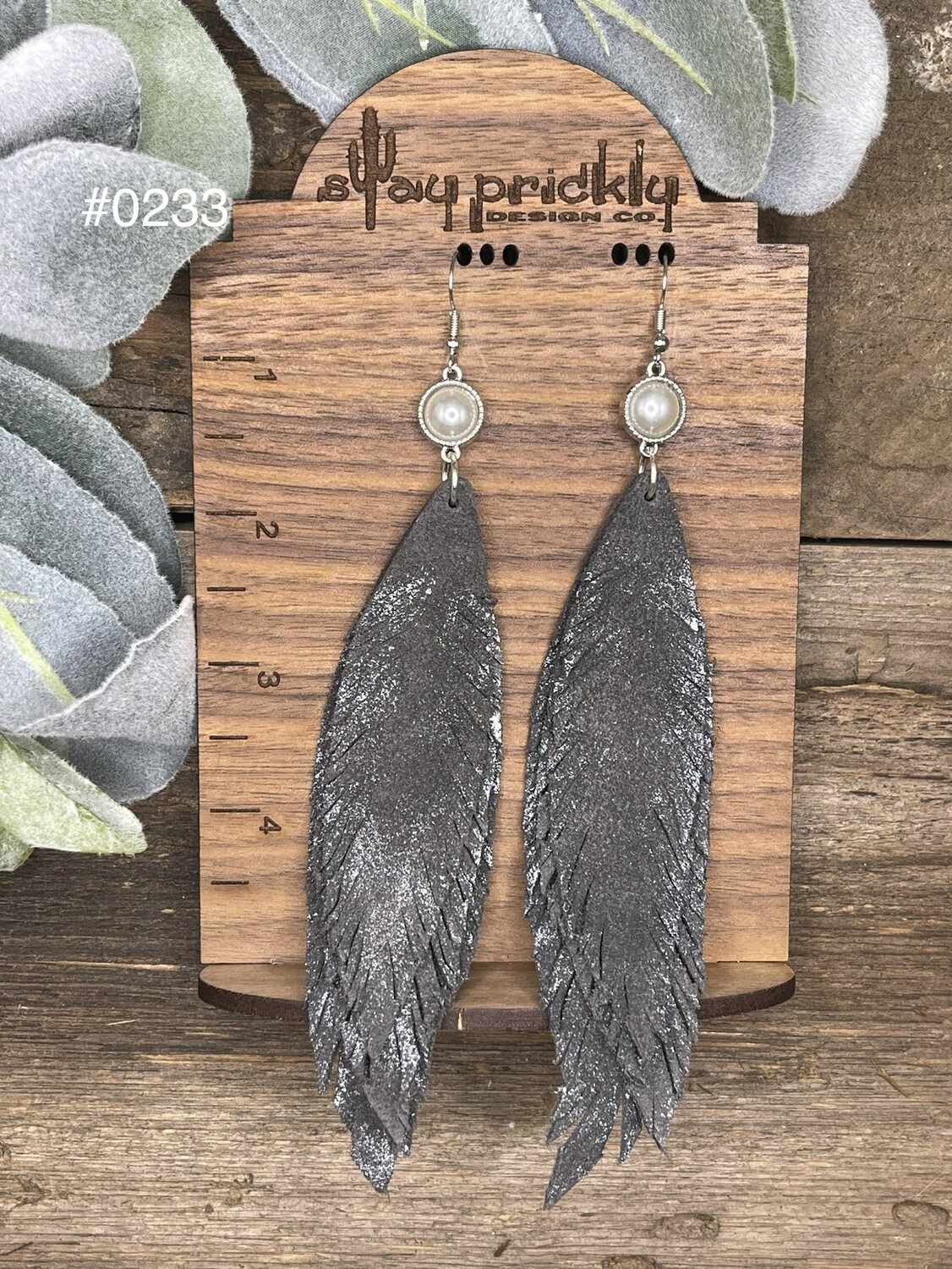 Feather Dangle Earrings