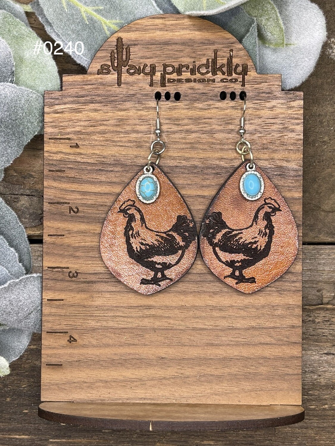 Chicken Dangle Earrings