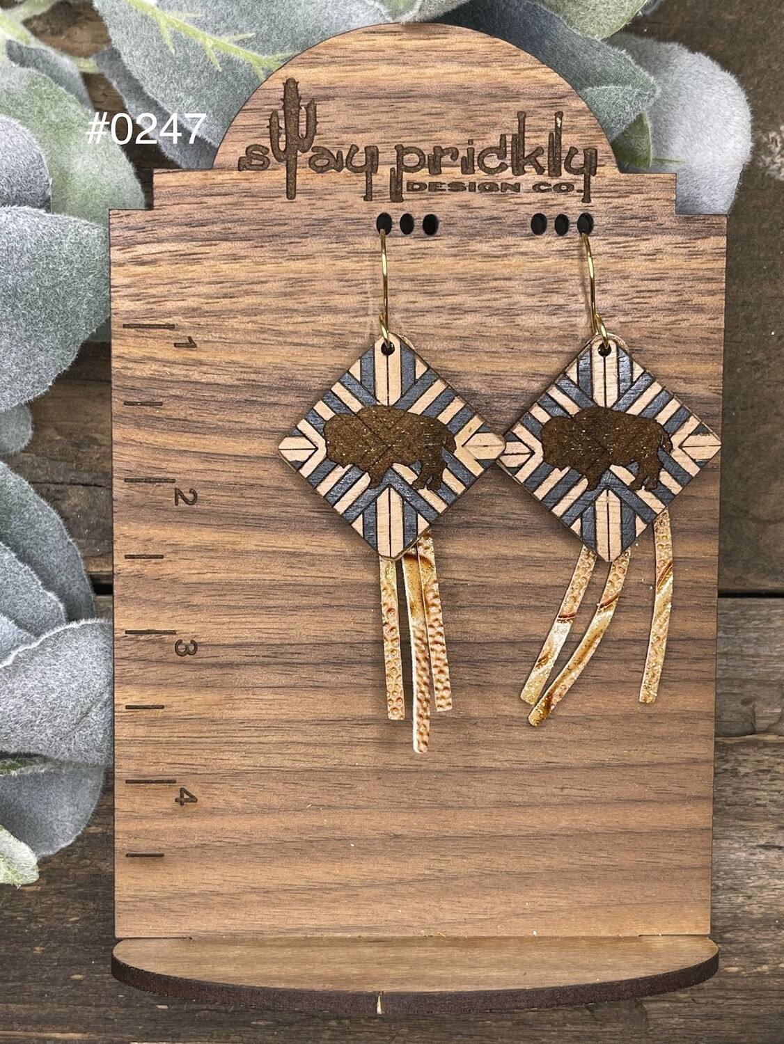 Buffalo Dangle Earrings