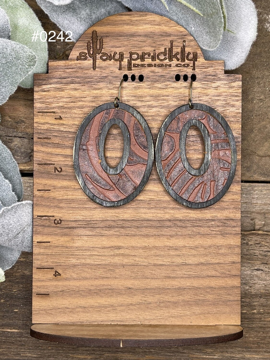 Oval Dangle Earrings