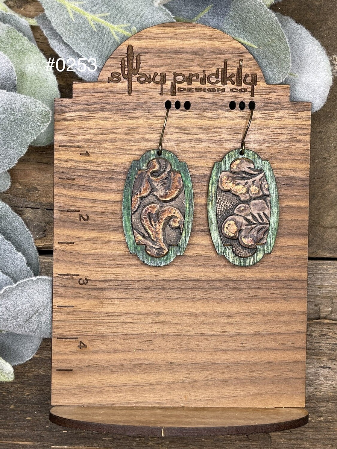 Wooden Dangle Earrings