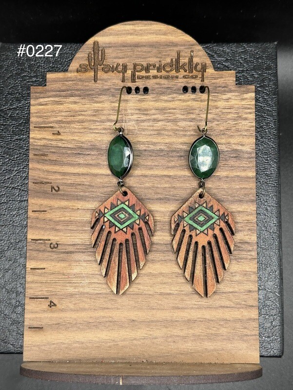 Aztec Dangle Earrrings