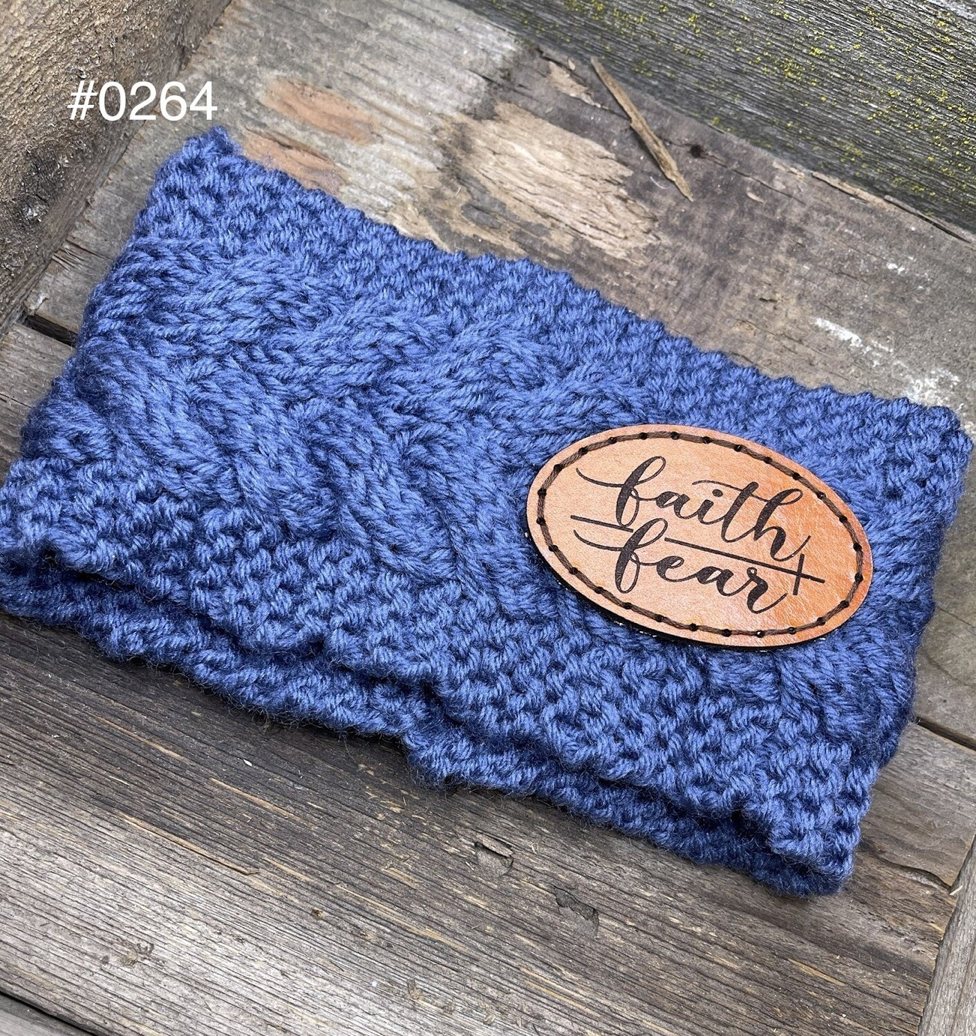 &quot;Faith Over Fear&quot; Knit Ear Warmer