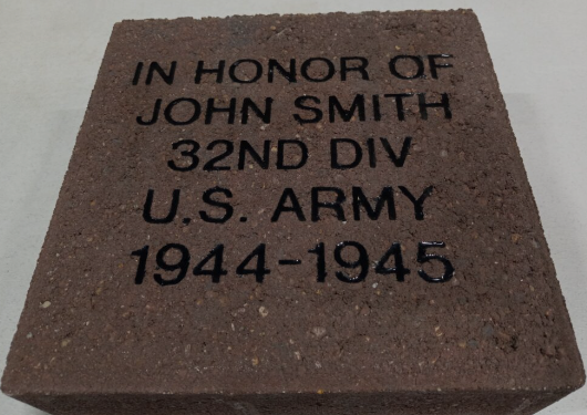 8x8 Veterans Recognition Memorial Brick