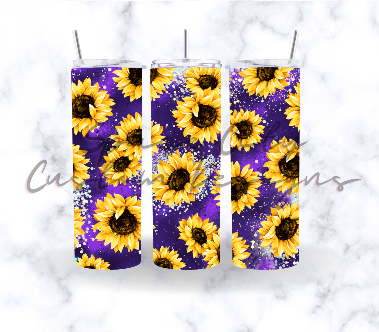 PURPLE SUNFLOWERS