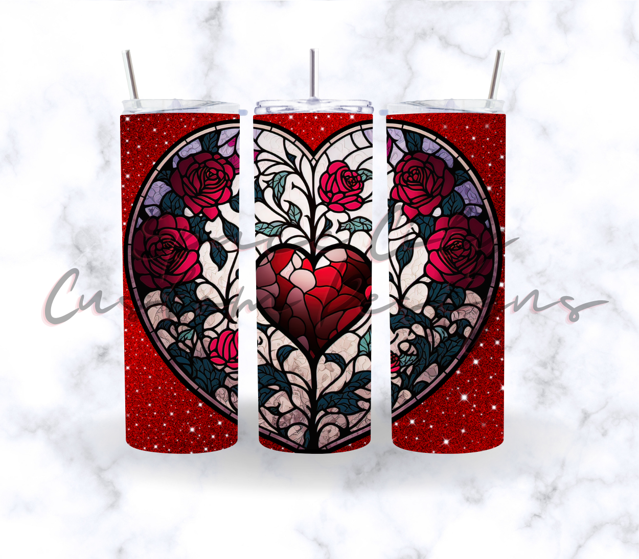 STAINED GLASS HEART