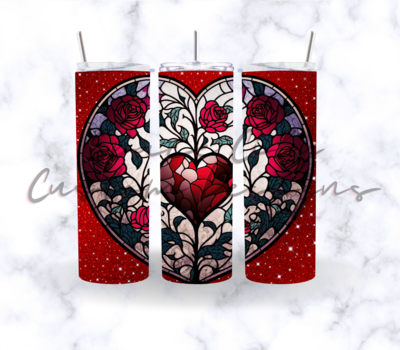 STAINED GLASS HEART