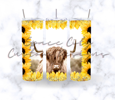HIGHLAND SUNFLOWER COW