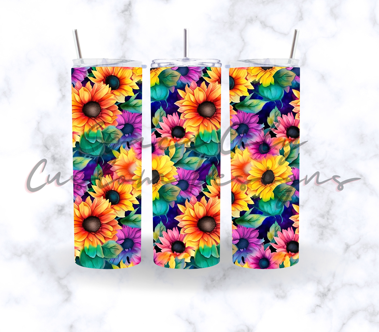 COLORFUL SUNFLOWERS 