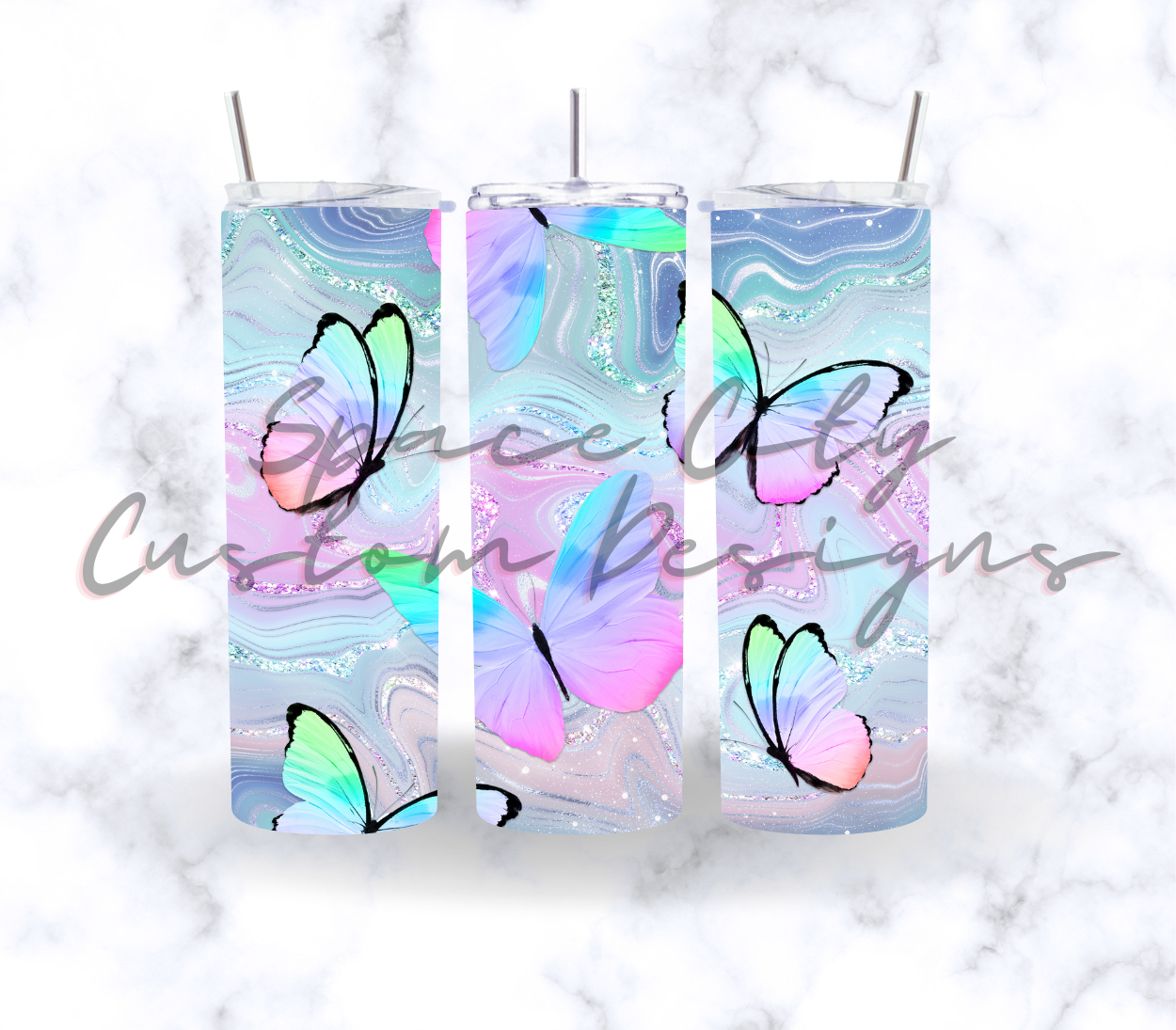 HOLOWGRAPHIC BUTTERFLIES 
