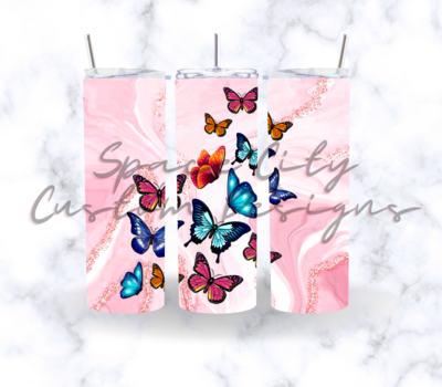 PINK BUTTERFLIES 
