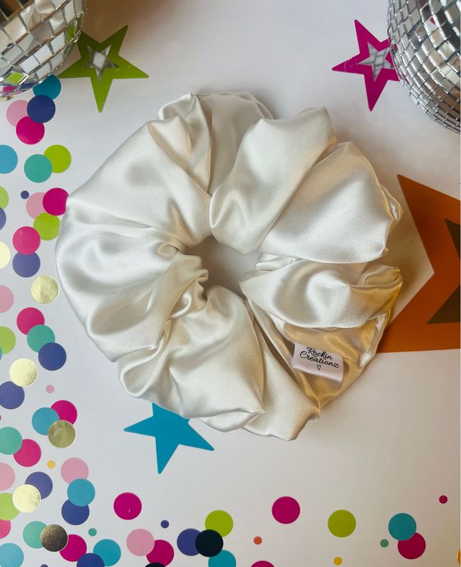 Cream Beige Satin