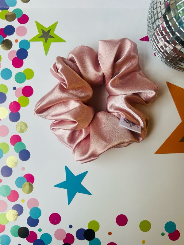 Lovely in Pink Shimmer Satin