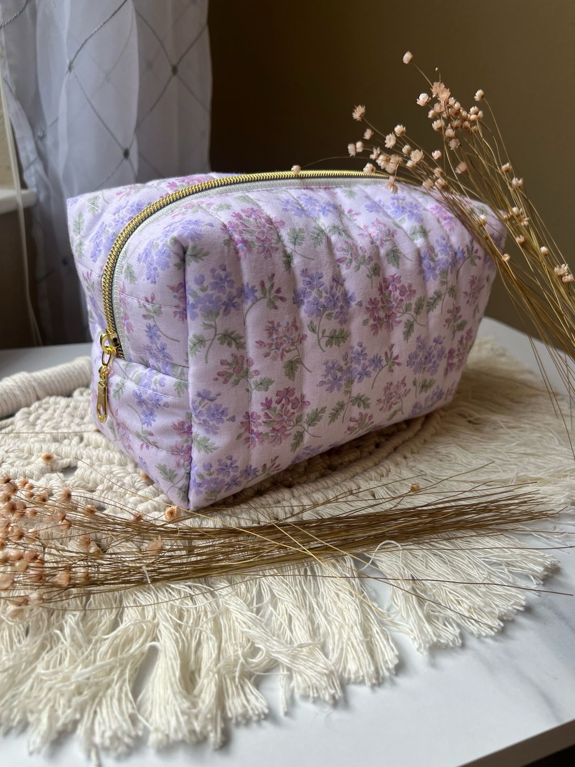 Lavender Makeup Bag