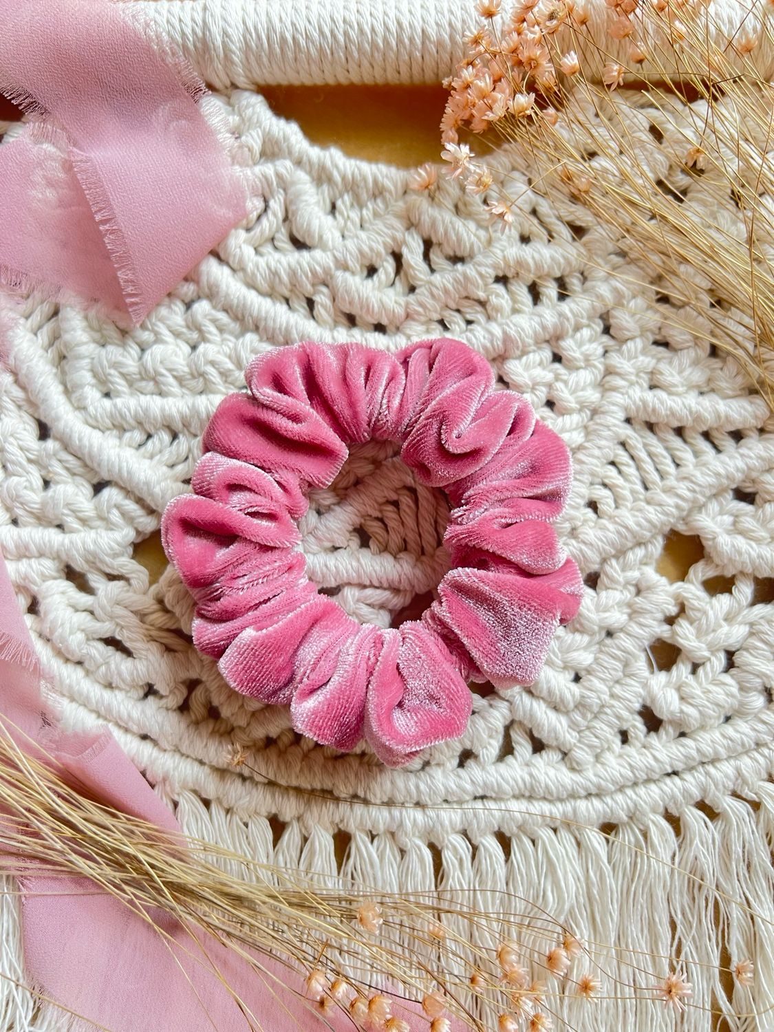 Mini Velvet Blush Pink