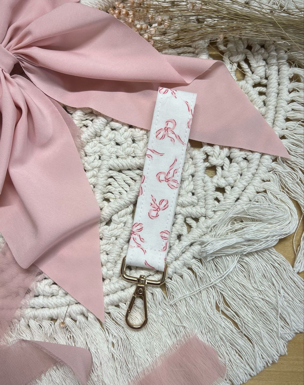 Bows Wristlet Keychain