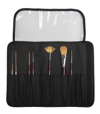 KIT 7 PENNELLI CON PORTA PENNELLI