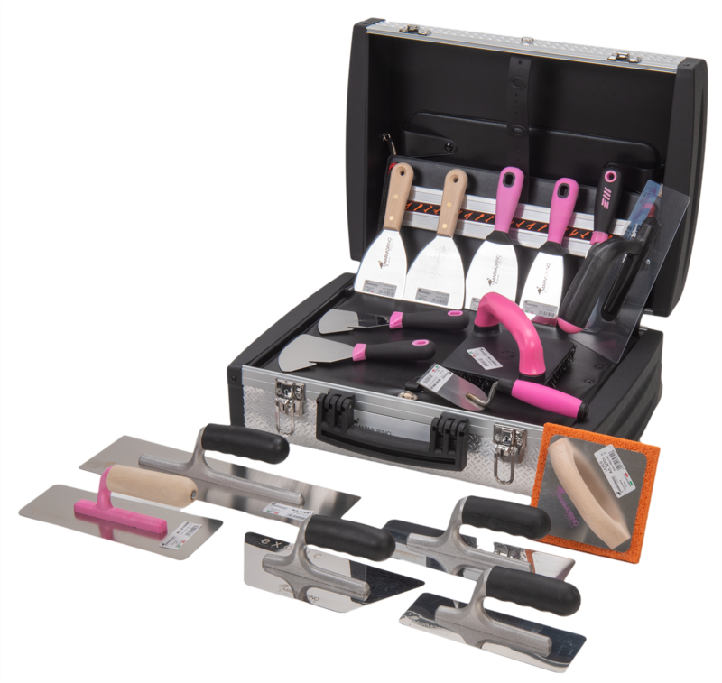 ACADEMY KIT- VALIGIA PROF. ALLUMINIO COMPLETA DI 16 UTENSILI