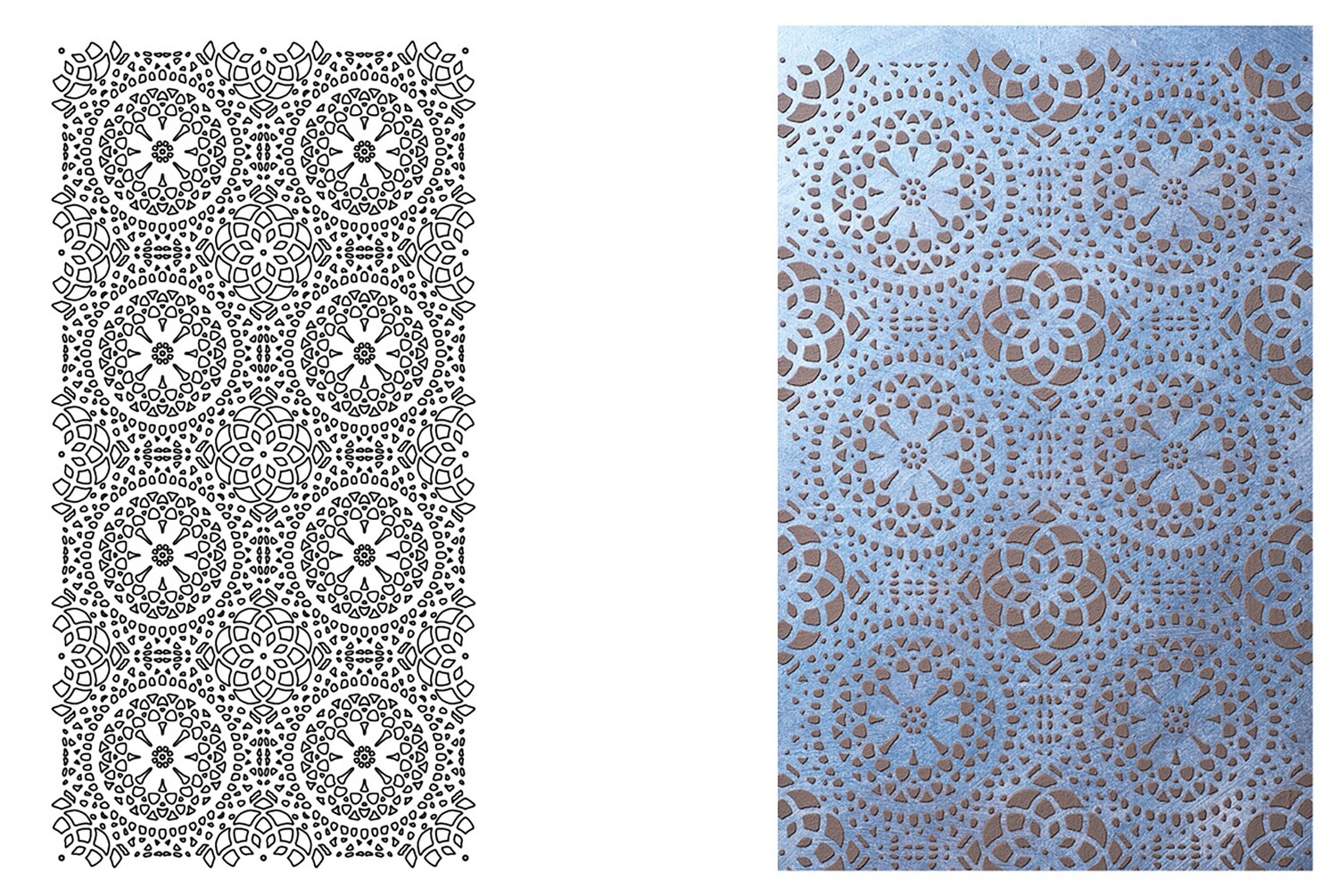 STENCIL "LACE"  CM.30X60 COD.98535