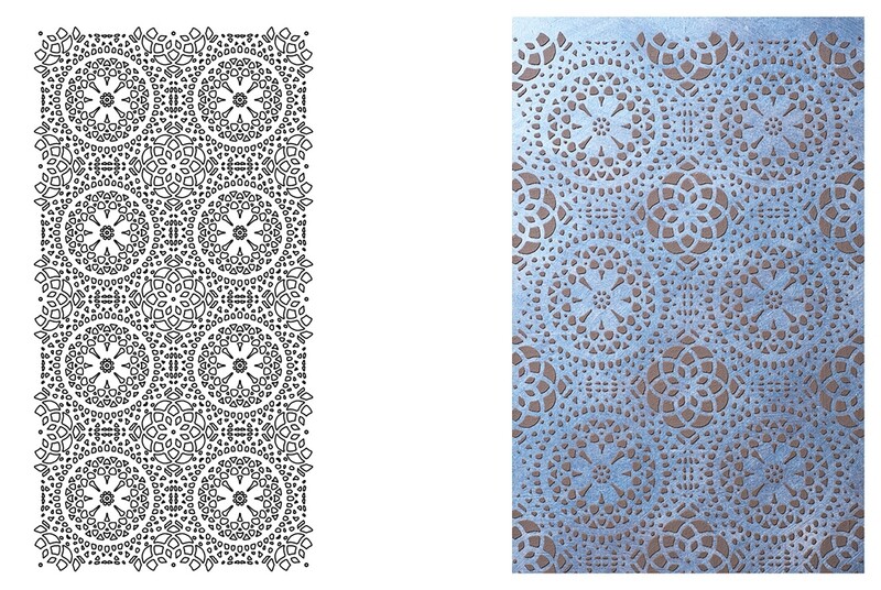 STENCIL "LACE"  CM.30X60 COD.98535