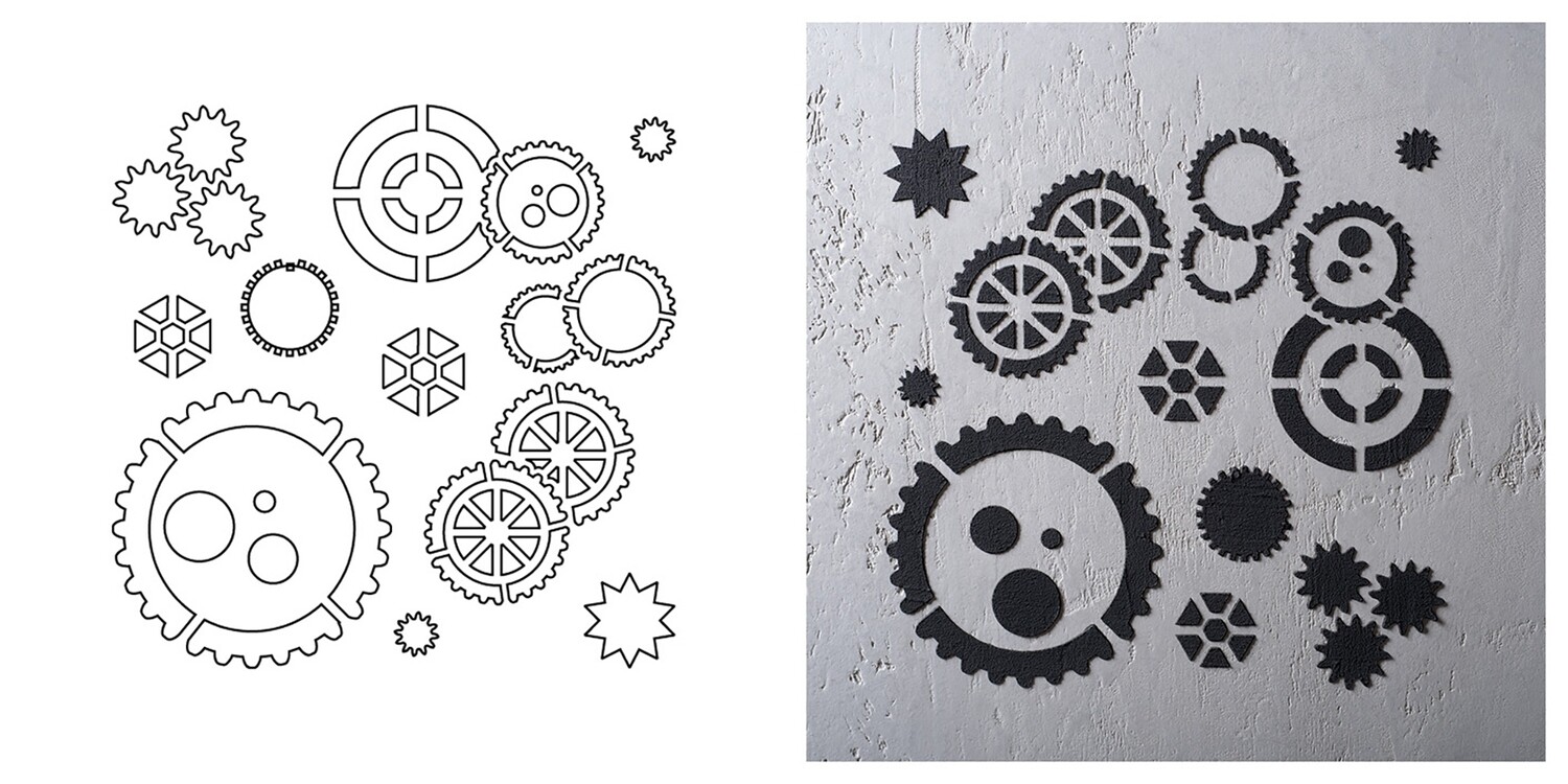 STENCIL "LACE"      CM.30X30 COD.98546