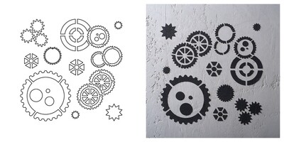 STENCIL "LACE"      CM.30X30 COD.98546
