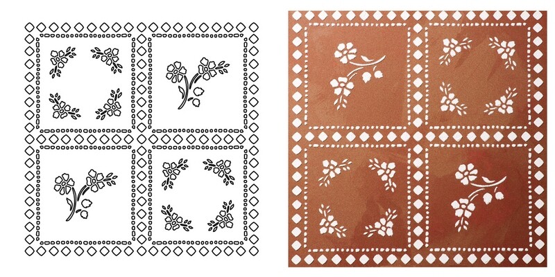 STENCIL "LACE"      CM.30X30 COD.98545