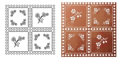 STENCIL "LACE"      CM.30X30 COD.98545