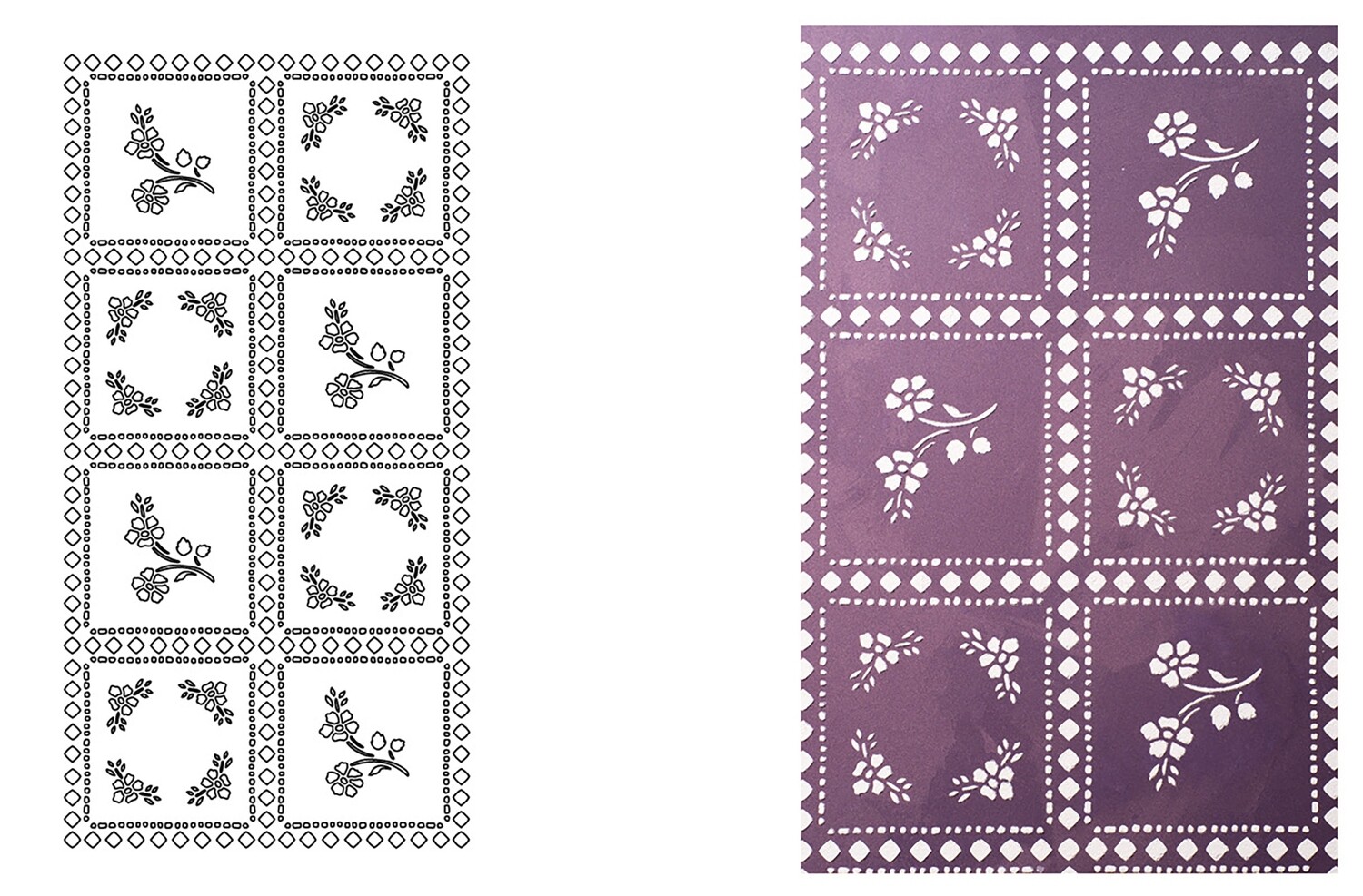 STENCIL "LACE"  CM.30X60 COD.98536