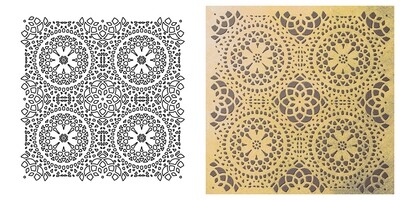 STENCIL "LACE"      CM.30X30 COD.98544