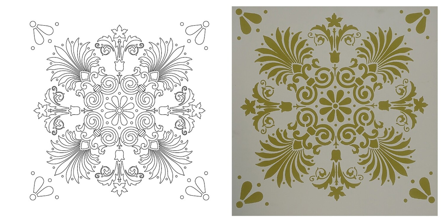 STENCIL      CM.60X60 COD.98509
