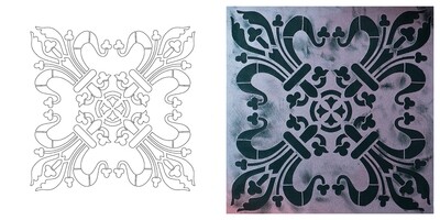 STENCIL       CM.60X60 COD.98514