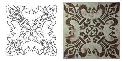 STENCIL     CM.30X30 COD.98543