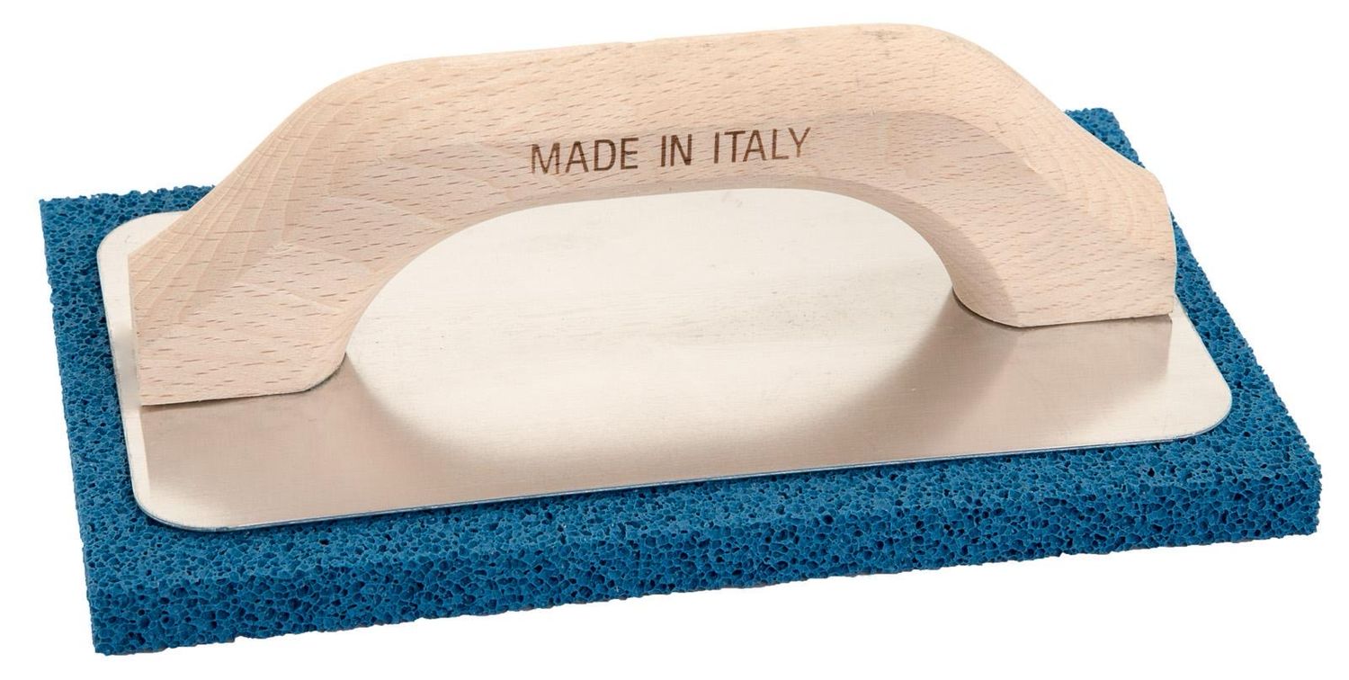 Frattazzo gomma spugna blu dura cm.24*10*1,5