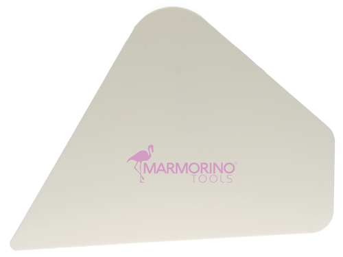 SPATOLA MIRO’ - PER EFFETTI  LAMA PVC FLESSIBILE BIANCA mm.240x145x1