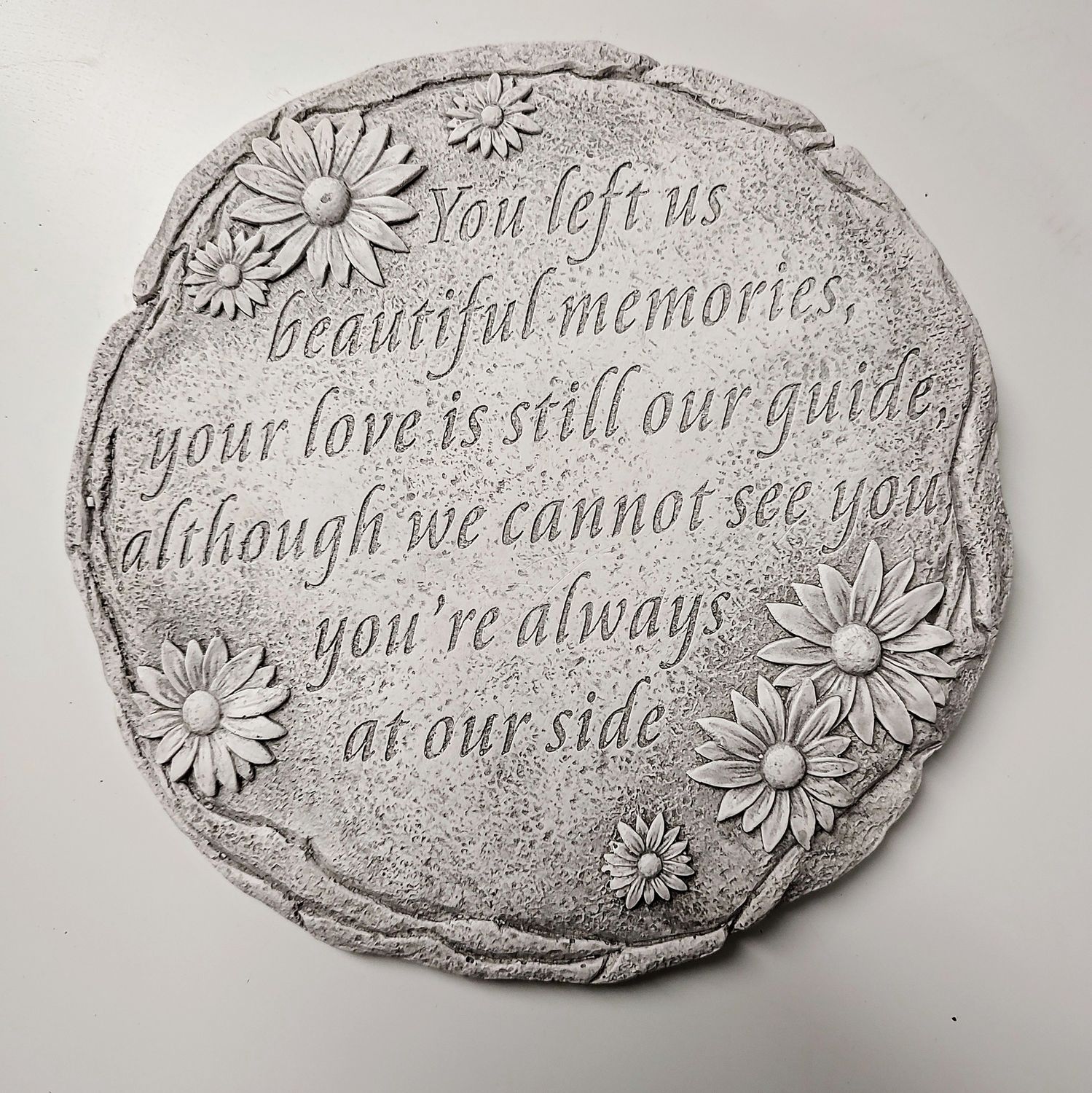 Daisies Keepsake Stone you left us