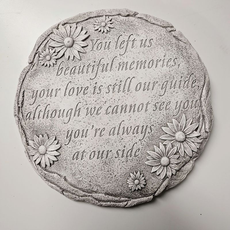 Daisies Keepsake Stone you left us