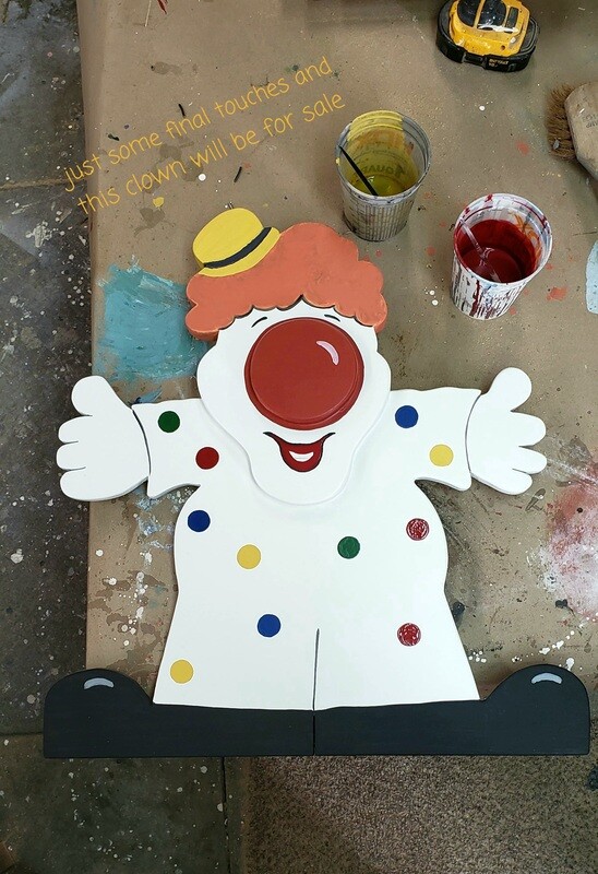 Wooden clown