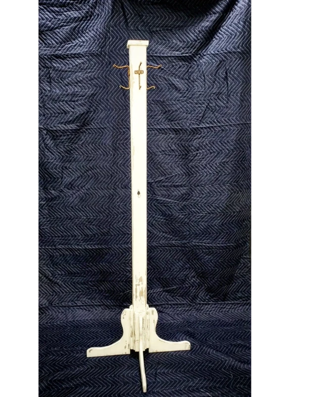 Weathered coat tree