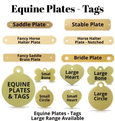 Equine Plates - Tags