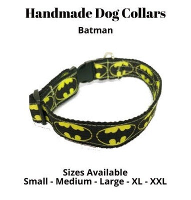 Handmade Collars - Leads - Batman