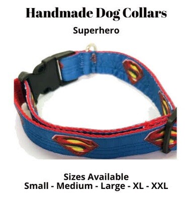 Handmade Collars - Leads - Superhero