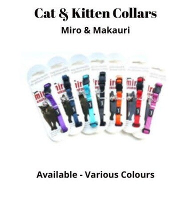 CAT - KITTEN COLLARS - MIRO AND MAKAURI