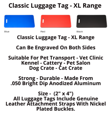 Classic Luggage Tag - XL Range