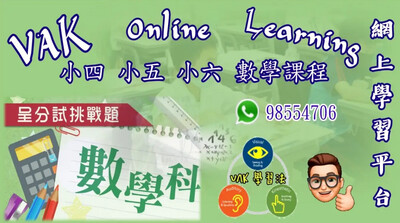皇牌 VAK 資優學習法影片教學 P4-6 (送P1-3 PDF )