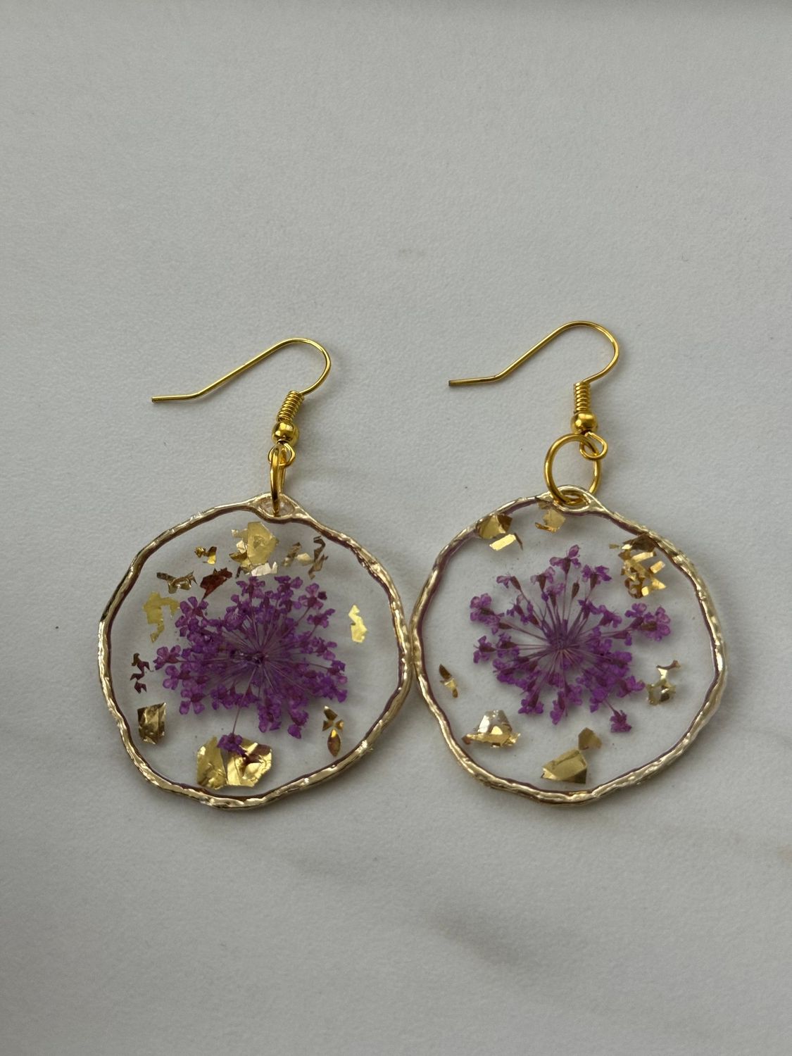 Purple earings