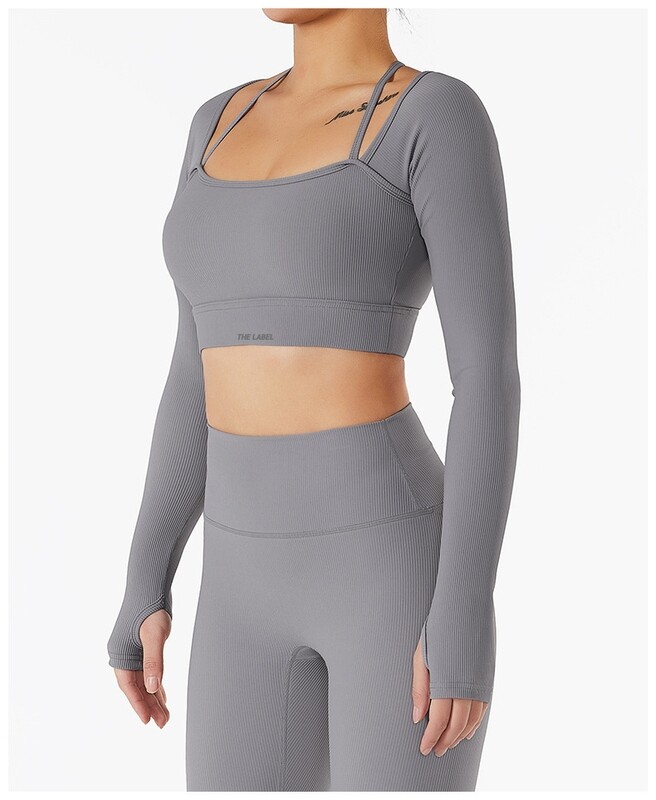 Long Sleeve Cutout Bra