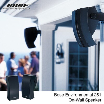 Bose 251 Environmental Speaker - On-Wall Speaker Outdoor | Untuk Background Music, Cafe &amp; Restoran, Speech, Tempat Ibadah, Toko Retail